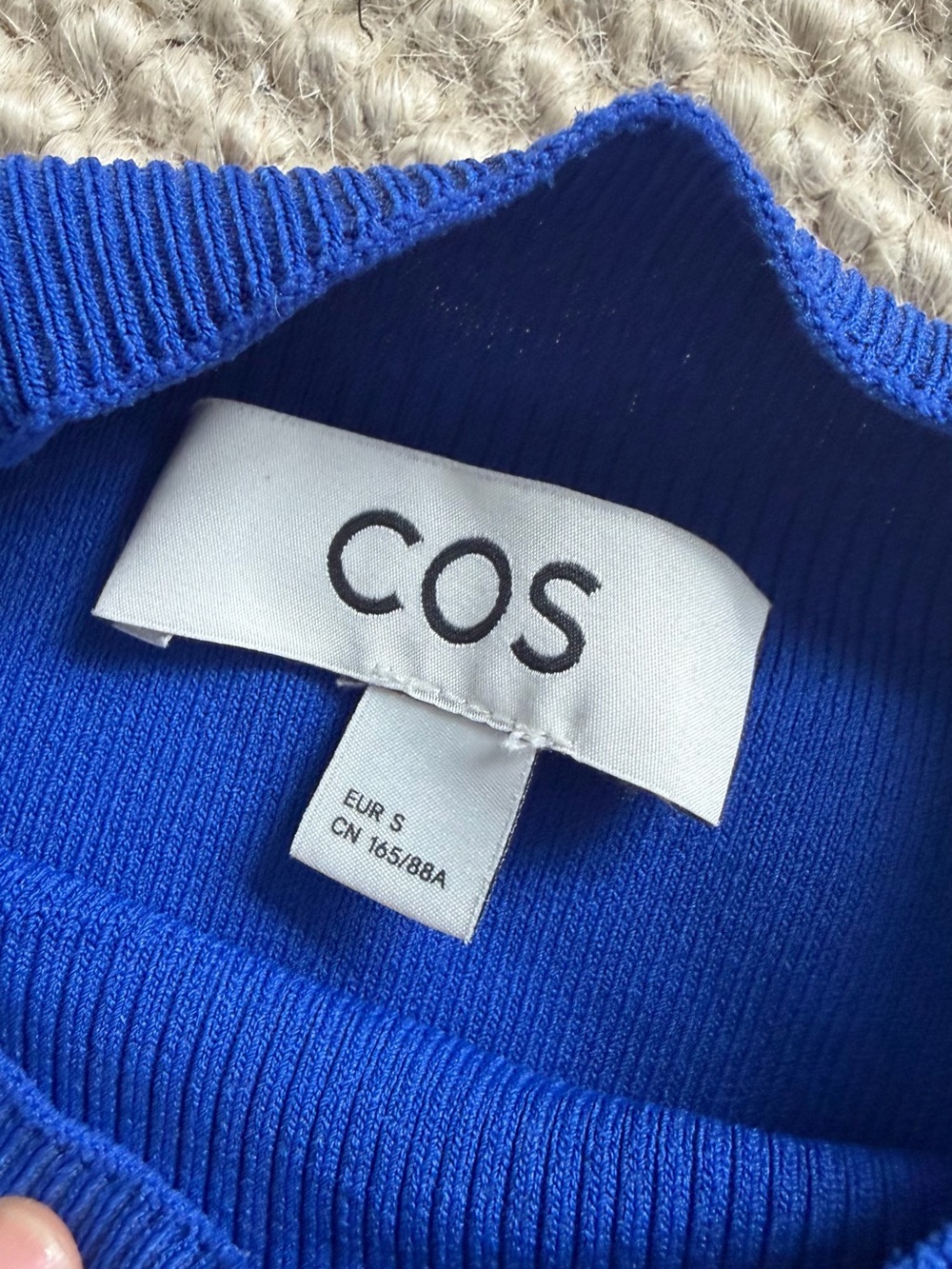 COS Cropped Blue Sweater - Picture 2 of 3
